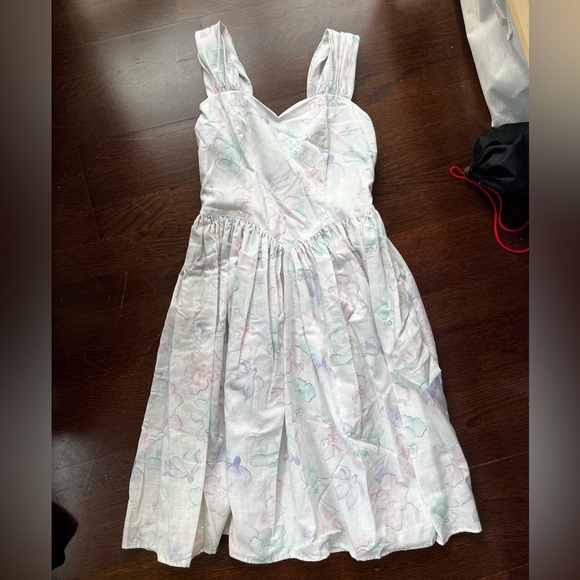 Vintage 80s Pastel Dress XS - Picture 8 of 8